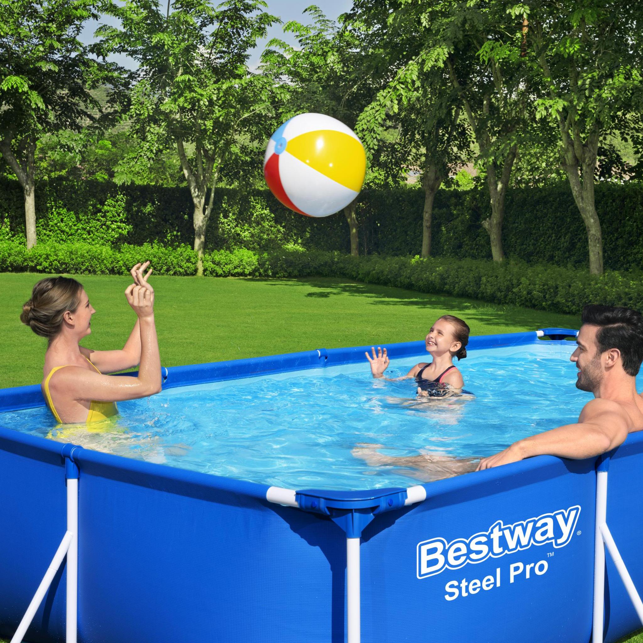 Bestway Pool ovan mark 4x2m - 81cm djup | Steel Pro (56405)