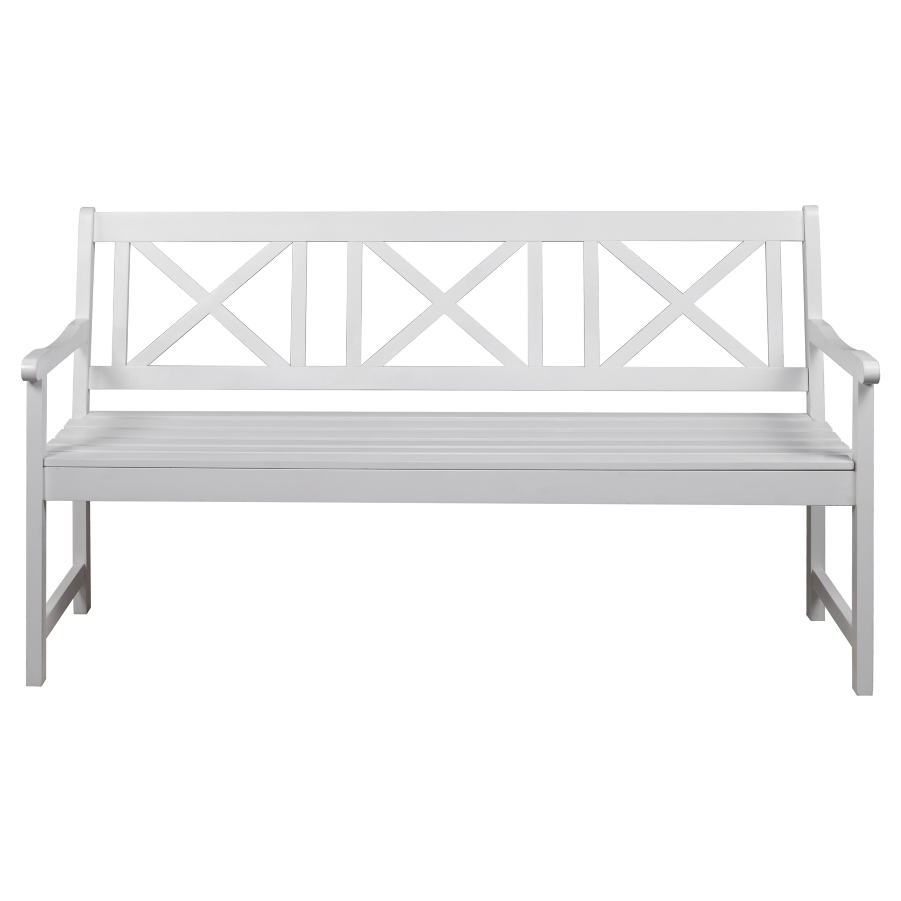 Bohus Trädgårdsbänk - Vit - 2690 kr - Utemöbler - Outl1.se