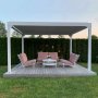 Vit Pergola Premium | ppningsbara lameller