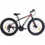 Cykel Fat bike 26\\\" | 21 vxlar - Shimano | Happy - Rd/svart