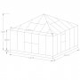 Gazebo 19m Premiumvxthus | 5 rs stormgaranti | 4mm skerhetsglas