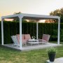 Vit Pergola Premium | ppningsbara lameller