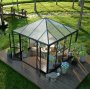 Gazebo 8,1m | Kvadratiskt premiumvxthus | 4 mm skerhetsglas | 5 rs stormgaranti