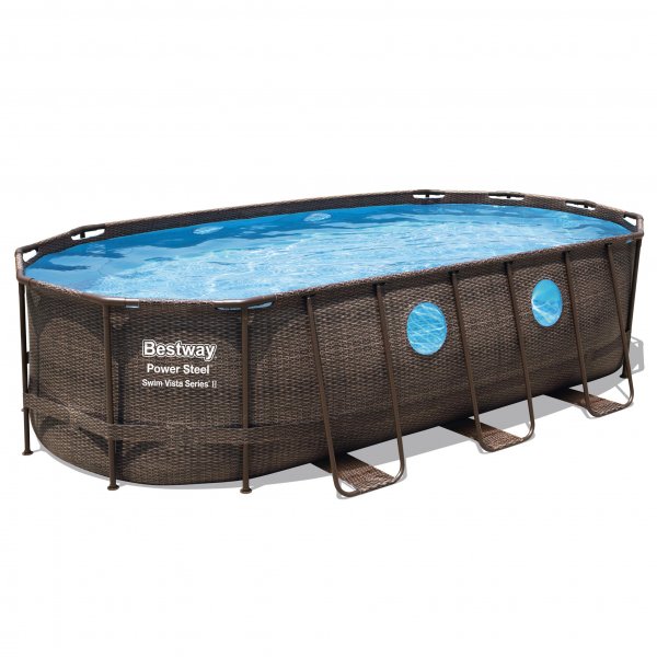 Bestway pool ovan mark 5,5x2,7m | Power Steel Swim Vista II (56716)