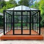 Gazebo 17,6m | Stort premiumvxthus| Stormgaranti | 4 mm skerhetsglas