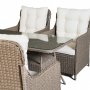 Loungegrupp utembler | Beige konstrotting | Rgrund