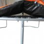 Studsmatta 245cm | Med skyddsnt | Svart/Orange