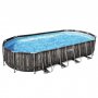 Bestway pool ovan mark 7,3x3,6m - 1,2m djup | Power Steel Oval (5611T)