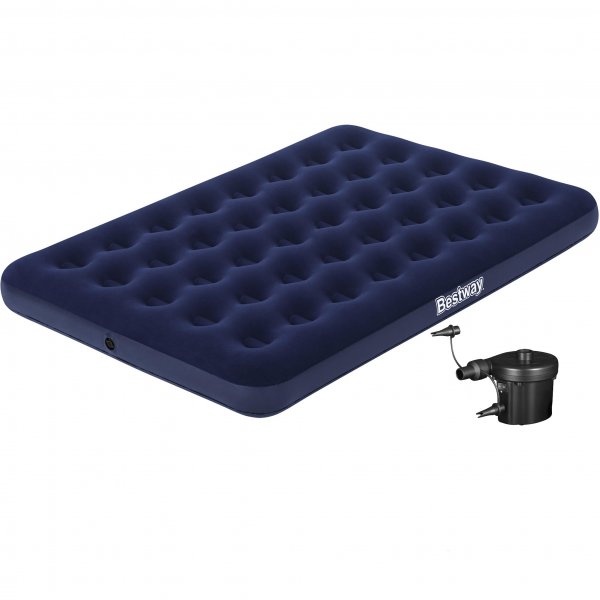 Uppblsbar madrass | Bestway Airbed Full med elektrisk pump