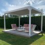 Vit Pergola Premium | ppningsbara lameller