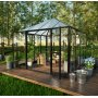 Gazebo 8,1m | Kvadratiskt premiumvxthus | 4 mm skerhetsglas | 5 rs stormgaranti