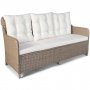 Loungegrupp utembler | Beige konstrotting | Rgrund