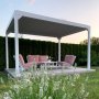 Vit Pergola Premium | ppningsbara lameller