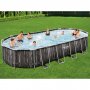 Bestway pool ovan mark 7,3x3,6m - 1,2m djup | Power Steel Oval (5611T)