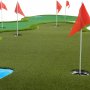 Golfmatta Pro | Dubbla greener och vattenhinder | 4x2m