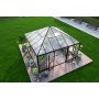 Gazebo 17,6m | Stort premiumvxthus| Stormgaranti | 4 mm skerhetsglas