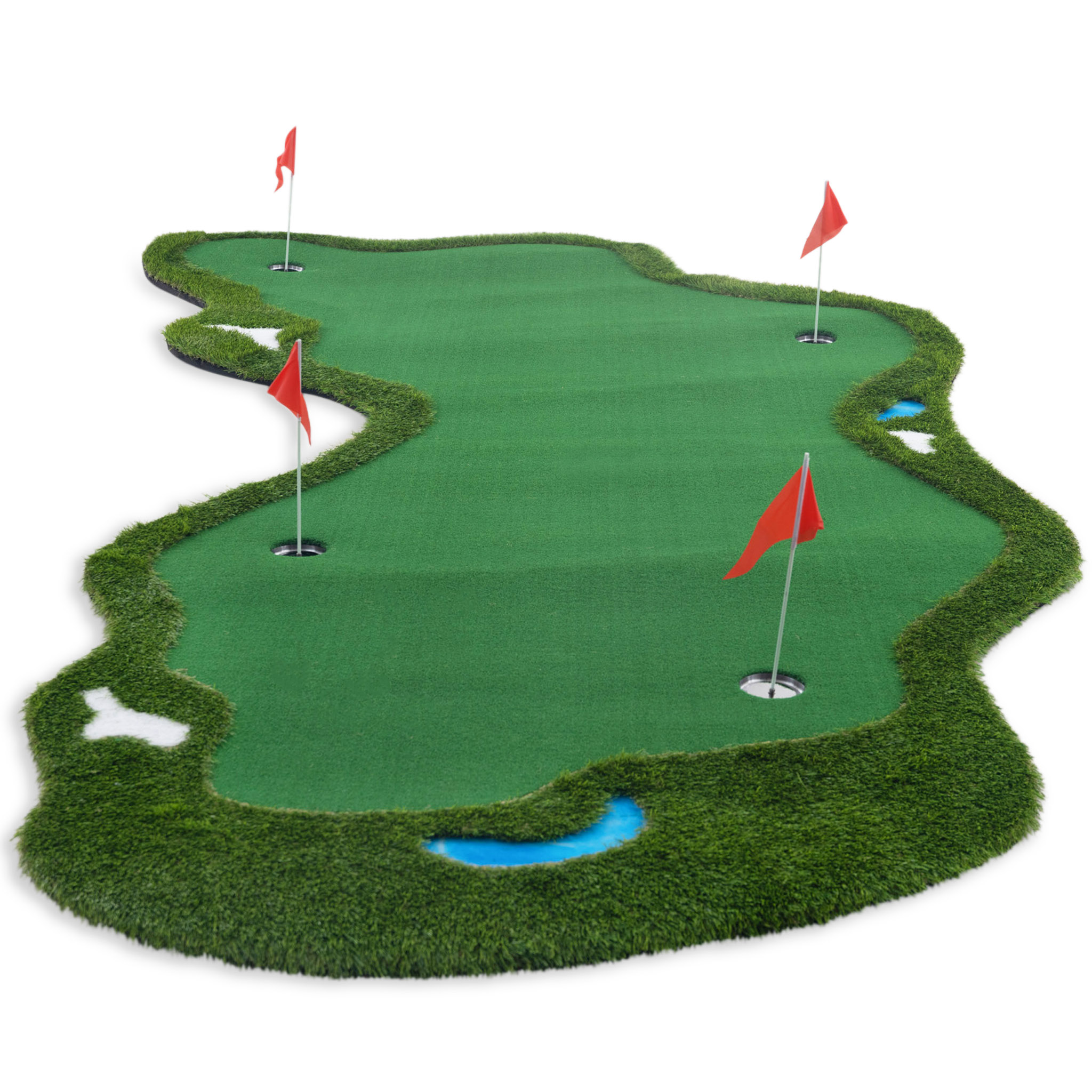 Golfmatta Pro | Chipping-area och vattenhinder | 4x2m