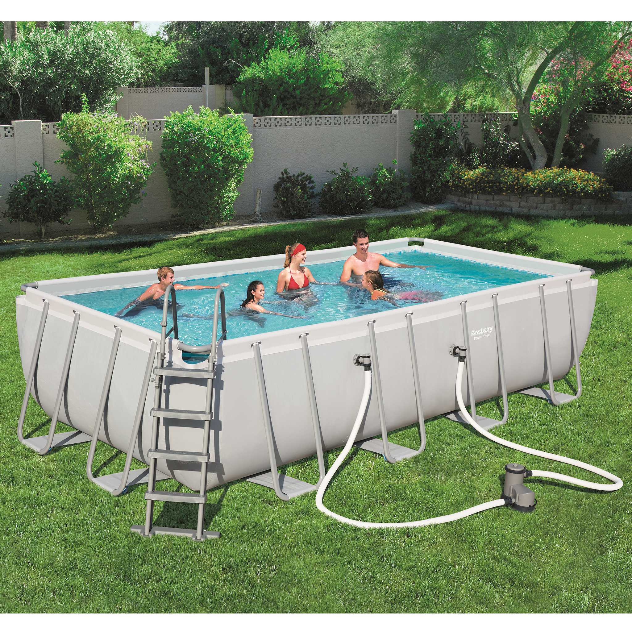 Produktfoto för Bestway pool ovan mark 5,5x2,7m - 122cm djup | Power Steel (56465)