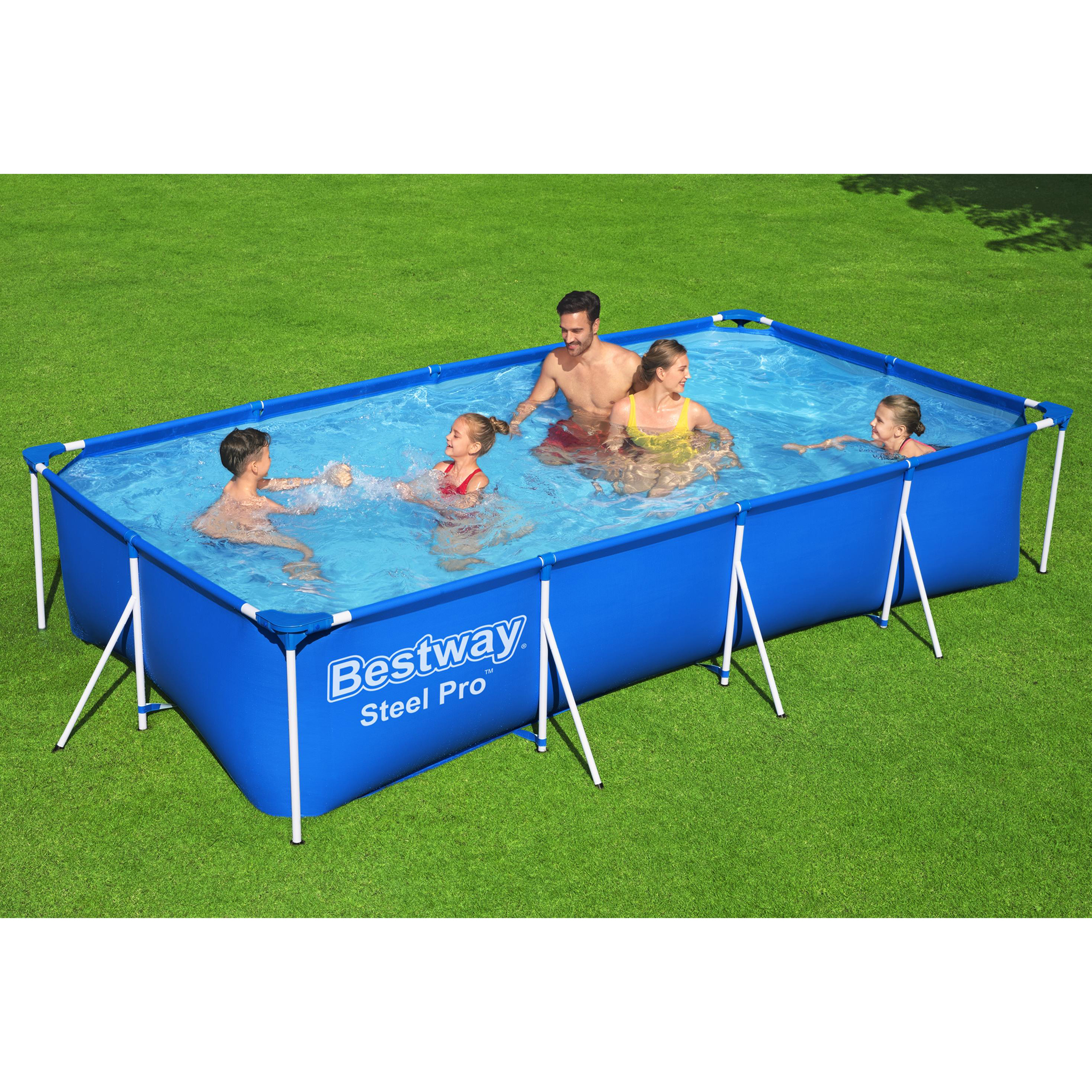 Bestway Pool ovan mark 4x2m - 81cm djup | Steel Pro (56405)
