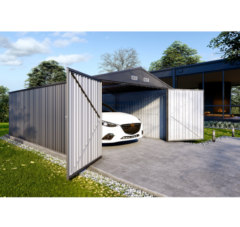 Plåtgarage 17,3 m² | Dubbel dörr | Robust design