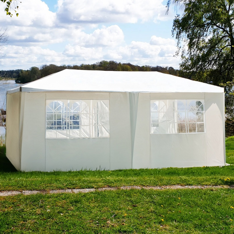 Partytält 3x6m med väggar | Vit | Partytält | Uteplats