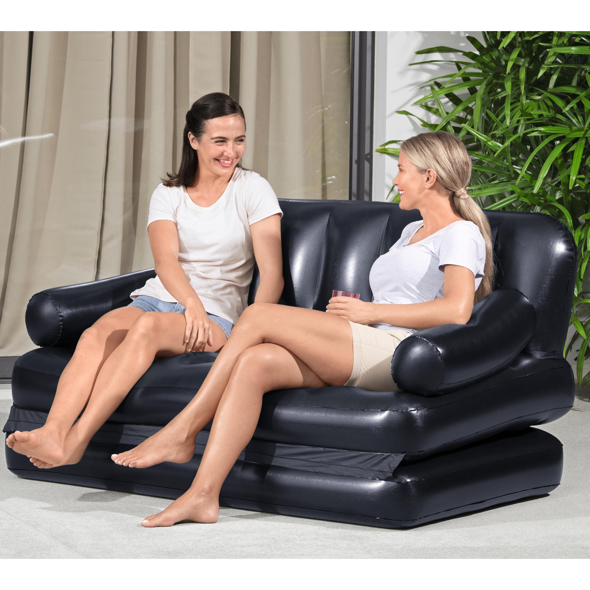 Bestway Multi-Max™ 5-in-1 - Multifunktionell uppblåsbar soffa med elpump