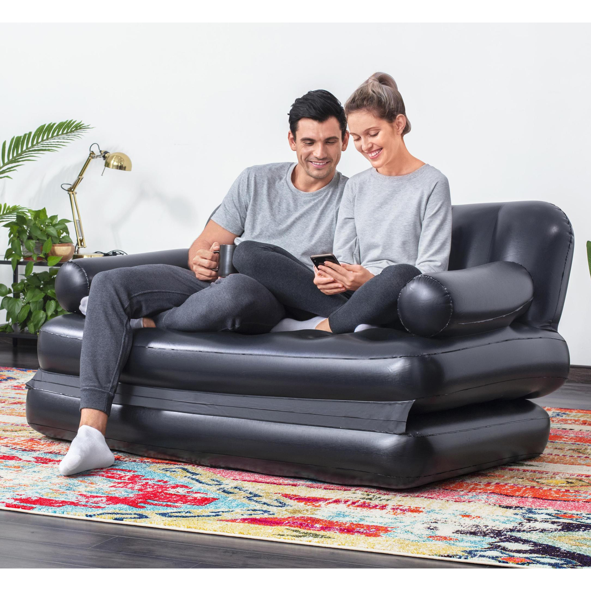 Bestway Multi-Max™ 5-in-1 - Multifunktionell uppblåsbar soffa