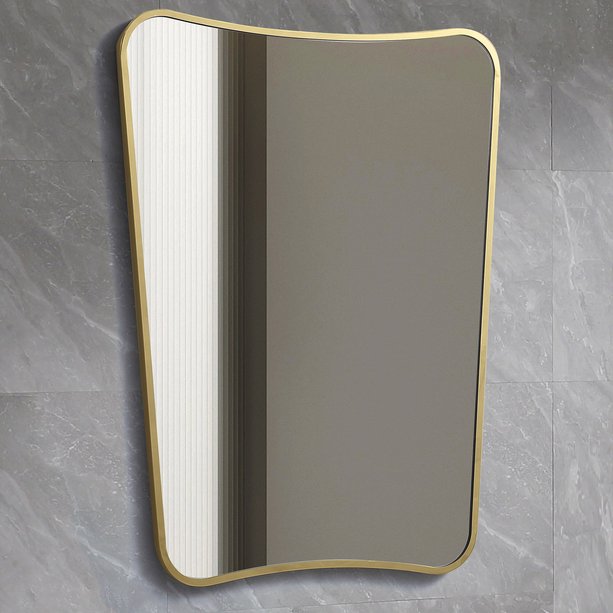 Spegel 70x146cm - Tiffany Gold