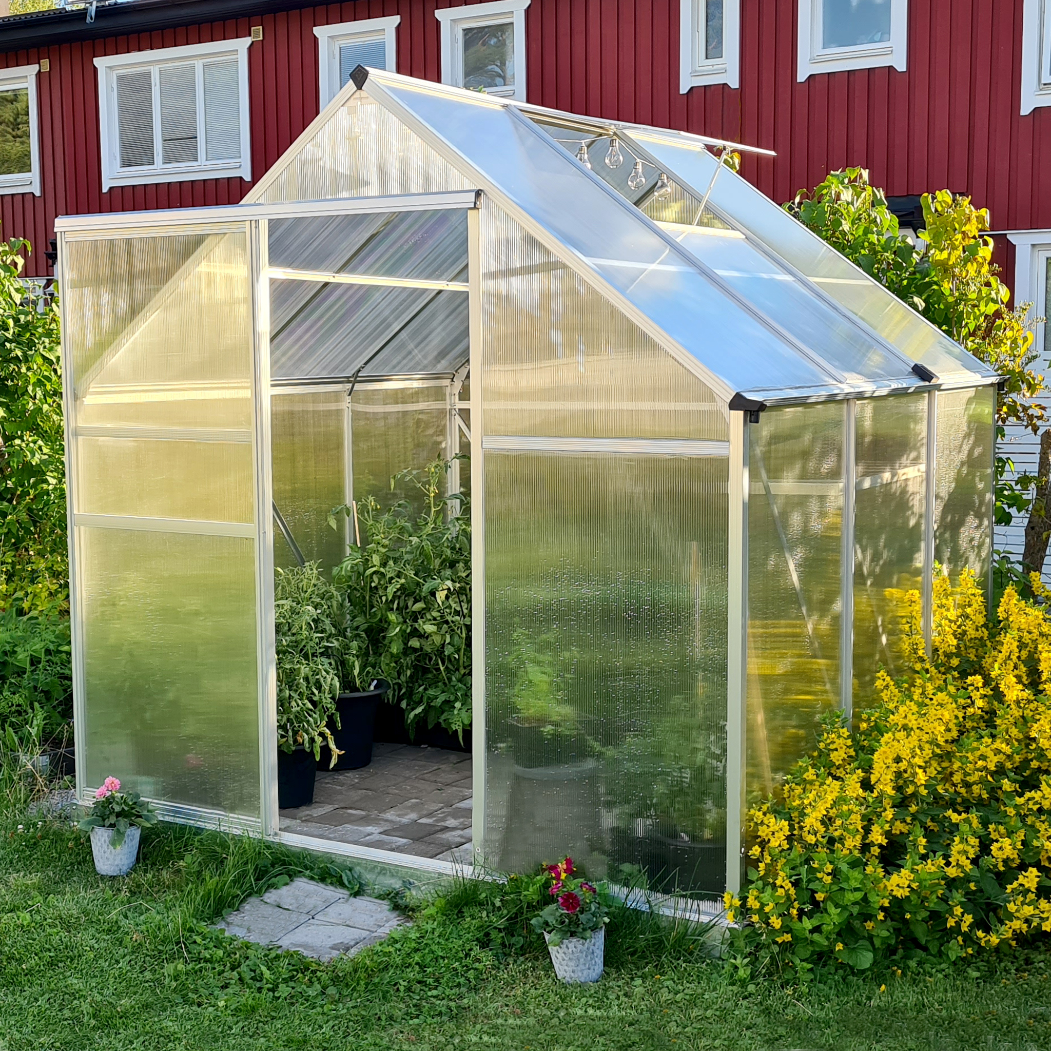 Växthus 5,1m² | Hög odlingshöjd | Kanalplast